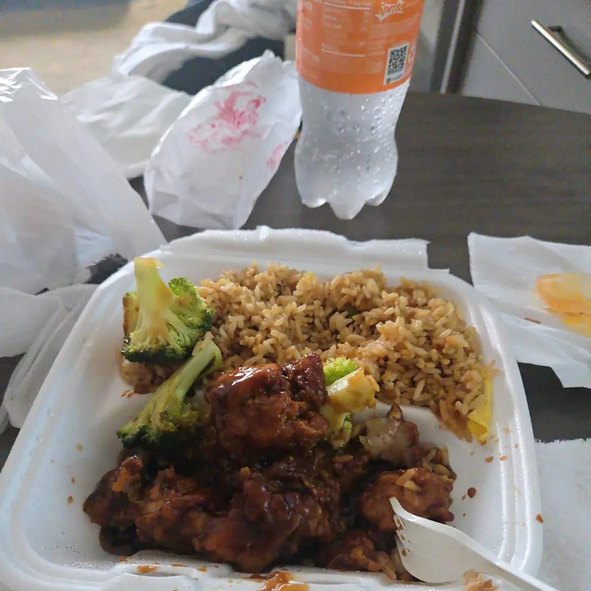 General Chicken with Shrimp Fried Rice