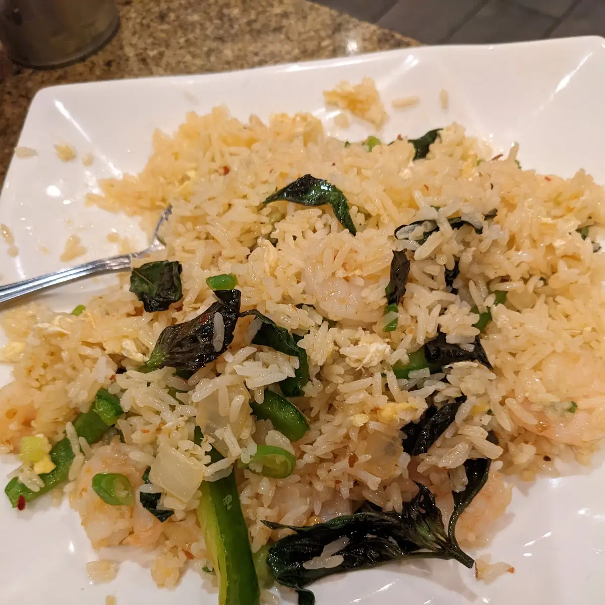 Thai Basil Fried Rice with Shrimp