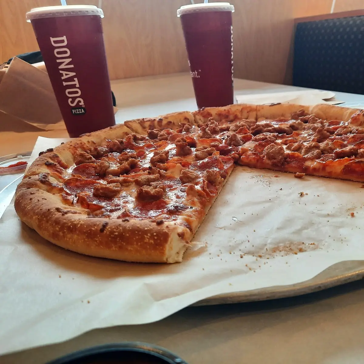 Pepperoni and Sausage Stuffed Crust Pizza