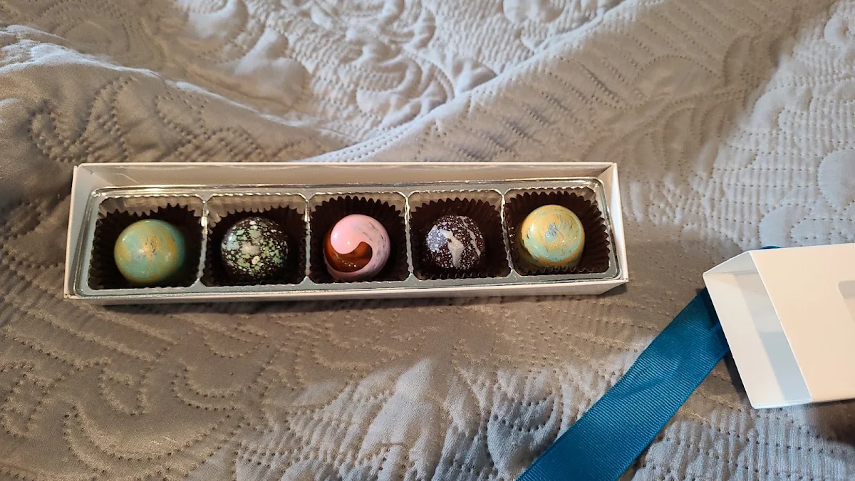 Assorted Truffles Vanilla Lavender Salted Caramel Lime and Door County Cherry