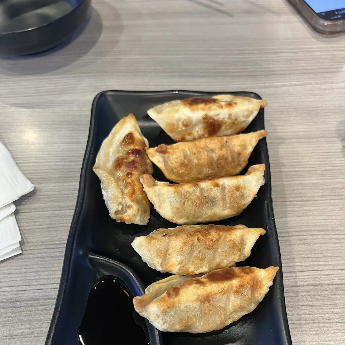 Pan Fried Dumplings with Dipping Sauce