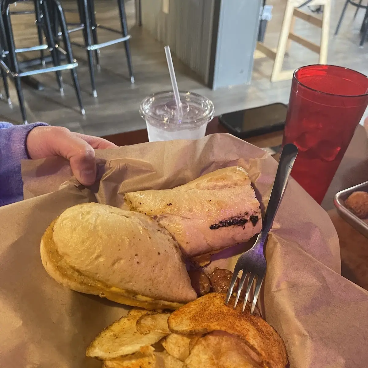 Kids Grilled Cheese and Chips