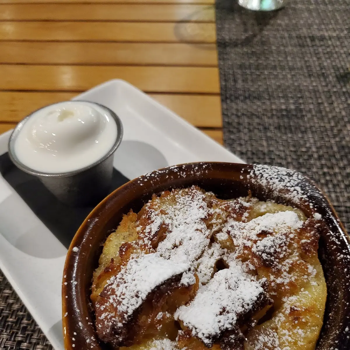 White Chocolate Bread Pudding