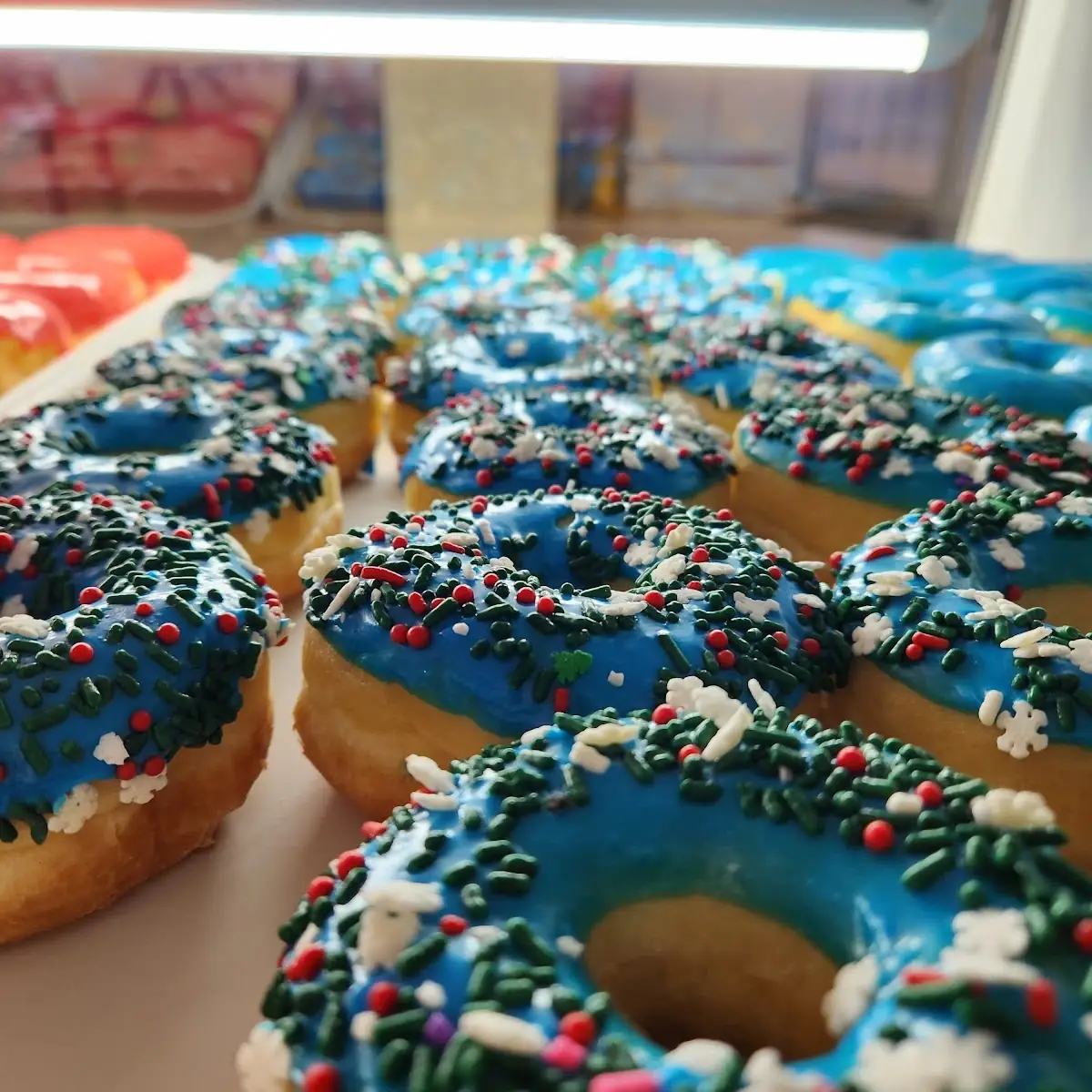 Blue Glazed Donuts