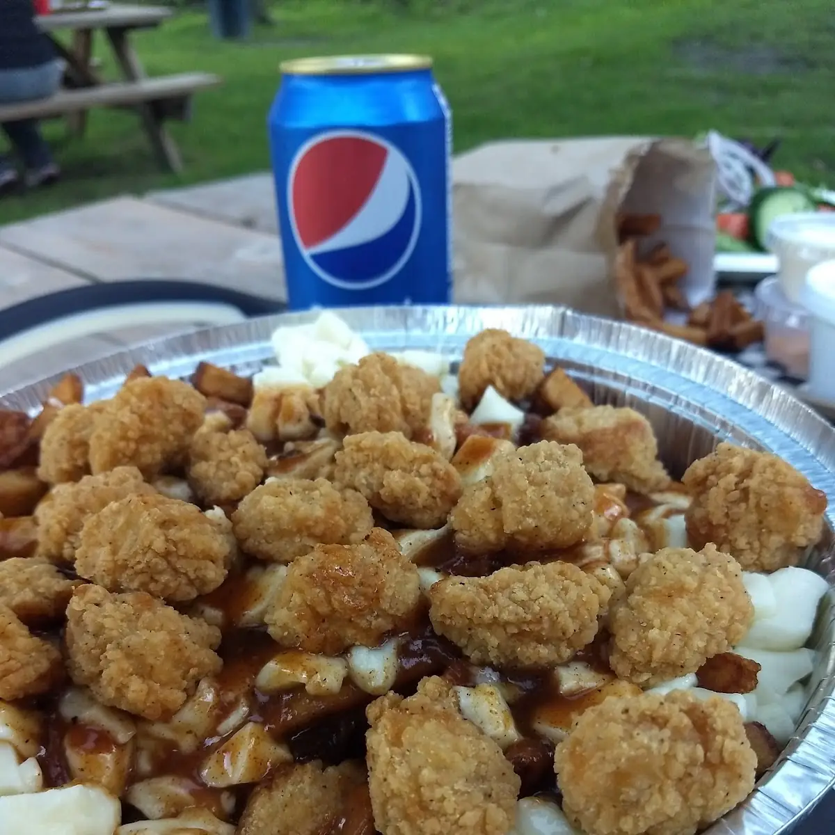 Poutine Poulet Popcorn