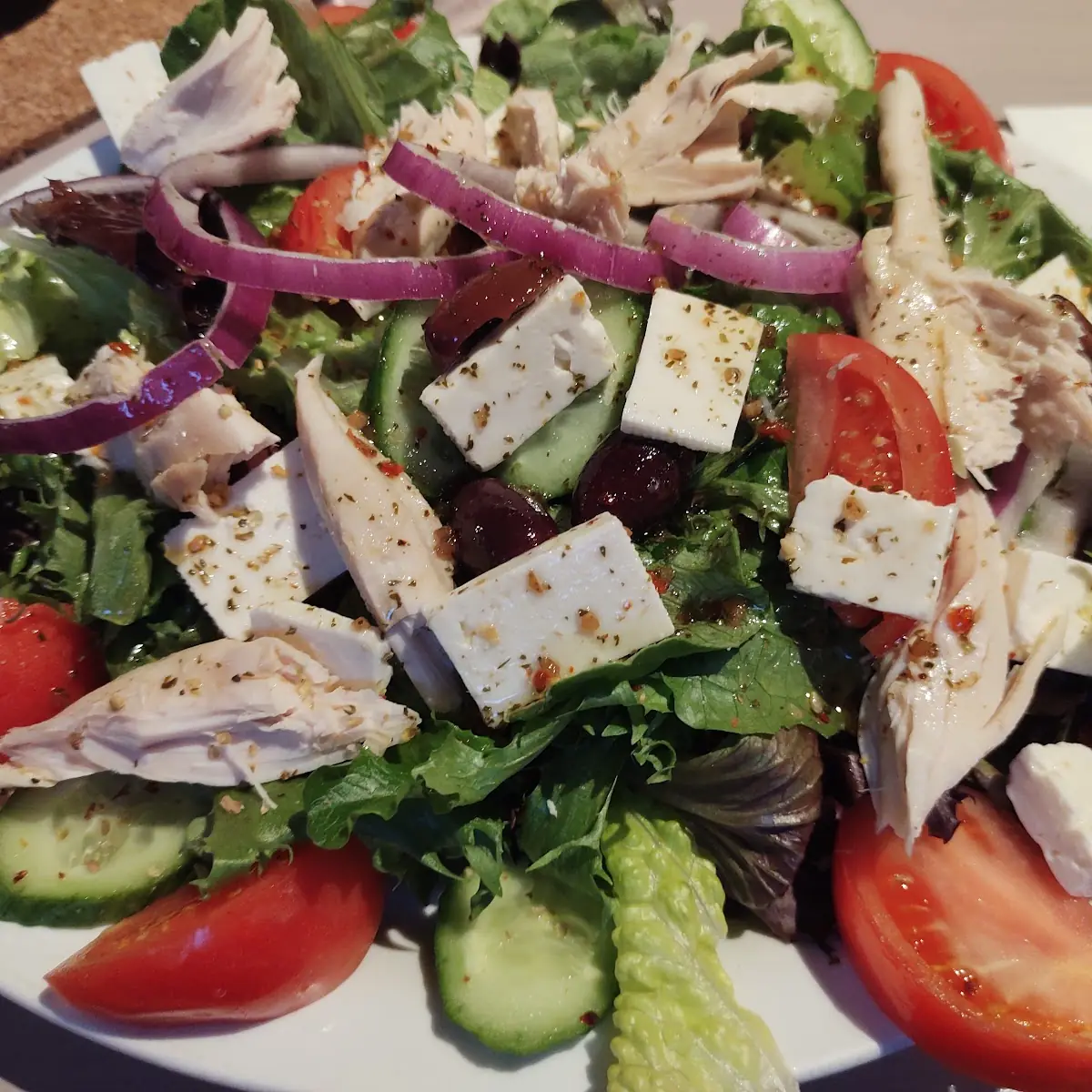 Salade Grecque Au Poulet
