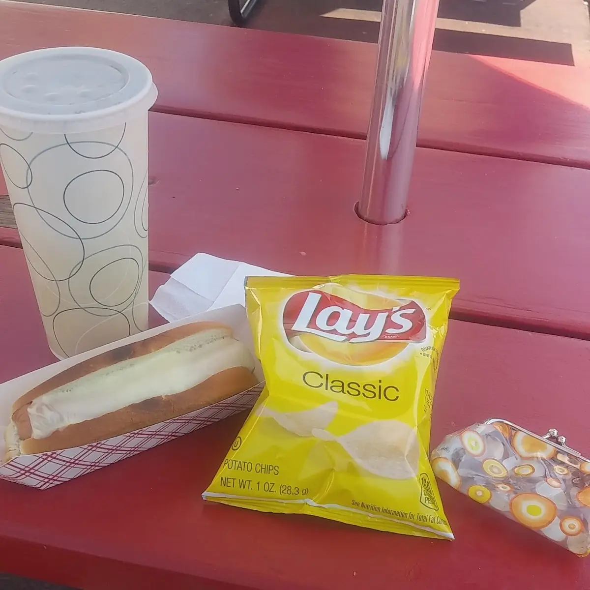 Cheese Dog Chips & Pepsi