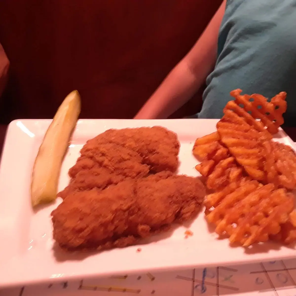 Kids Chicken Strips and Waffle Fries