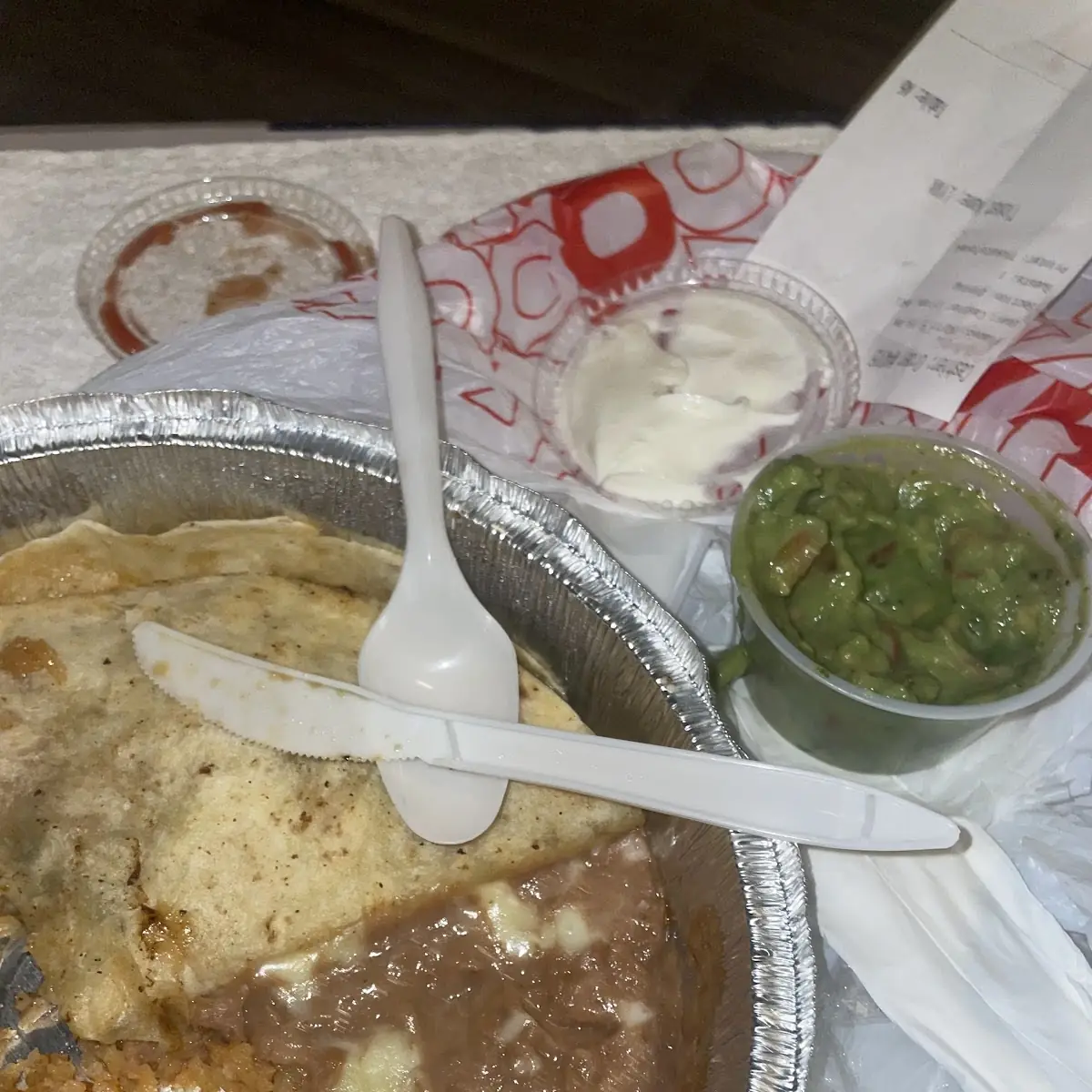 Fajita Quesadilla Beans Rice
