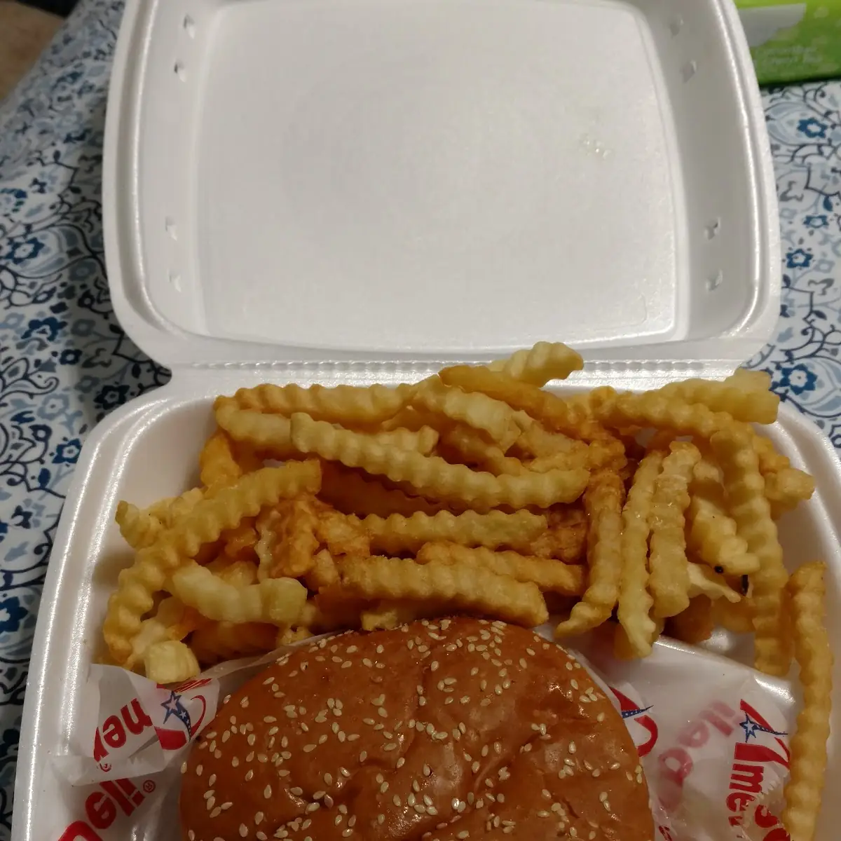 Half Pound Burger and Fries