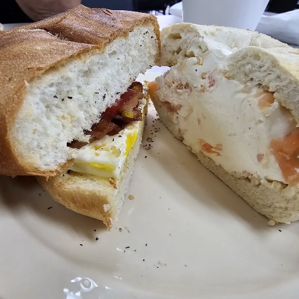 Lox Spread on Bagel