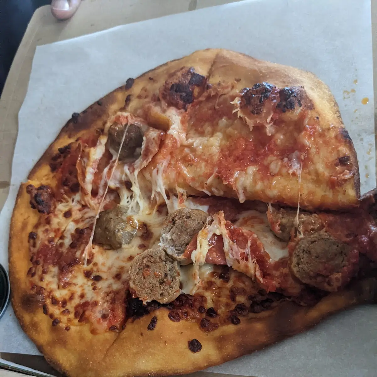 Meatball Pepperoni Papadia
