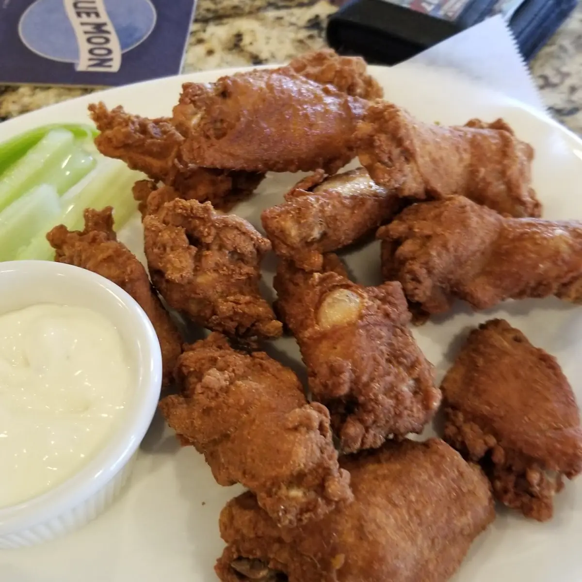Chicken Wings with Ranch Dressing