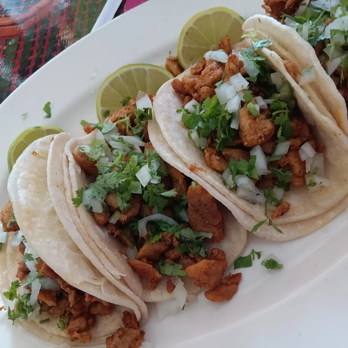 Four Street Tacos with Cilantro and Lime