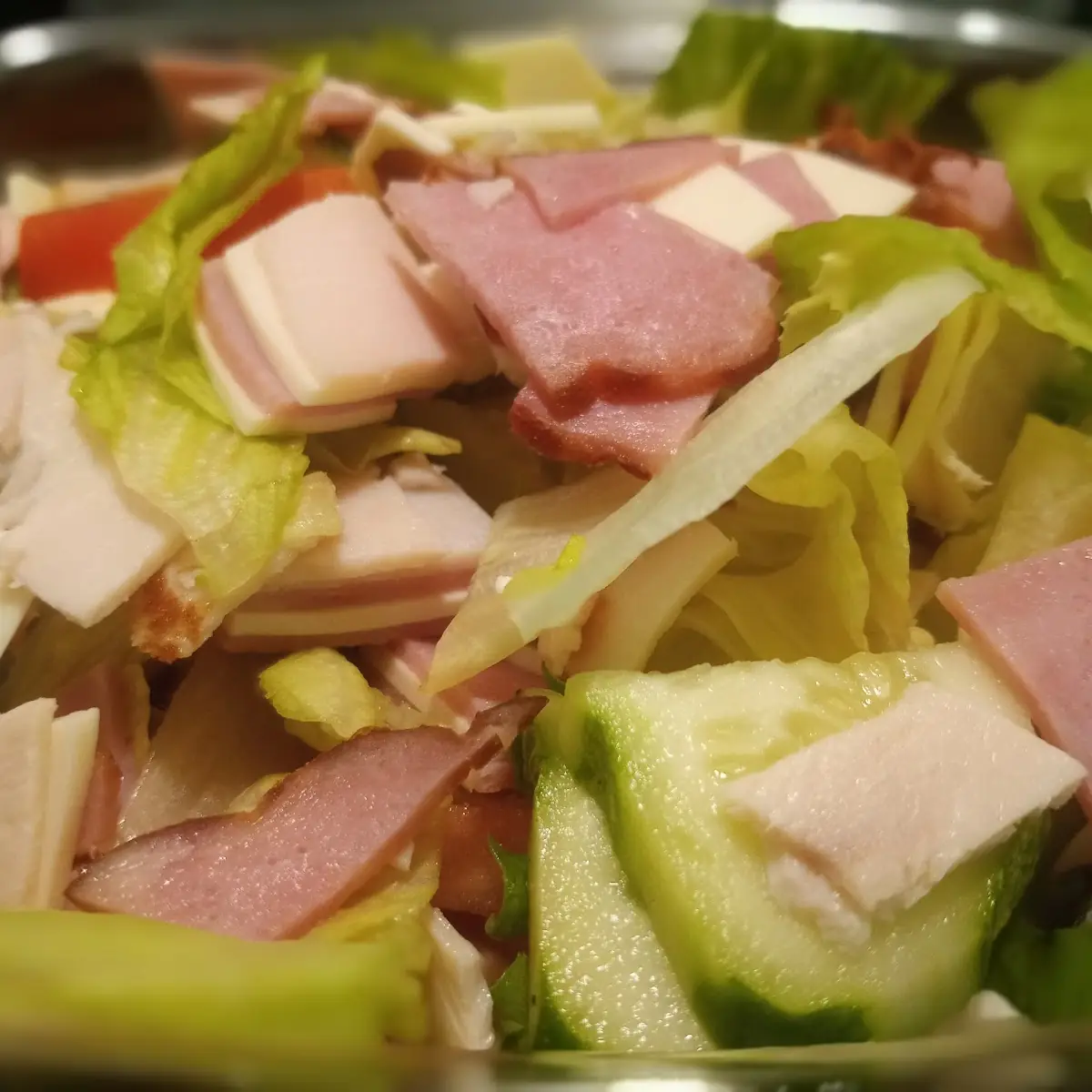 Turkey Ham and American Cheese Chef Salad
