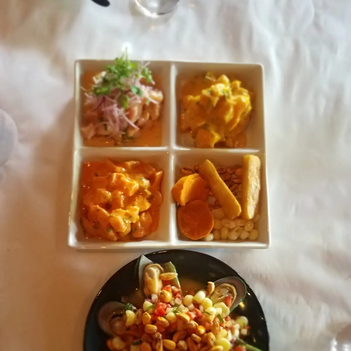 Ceviche Sampler Platter