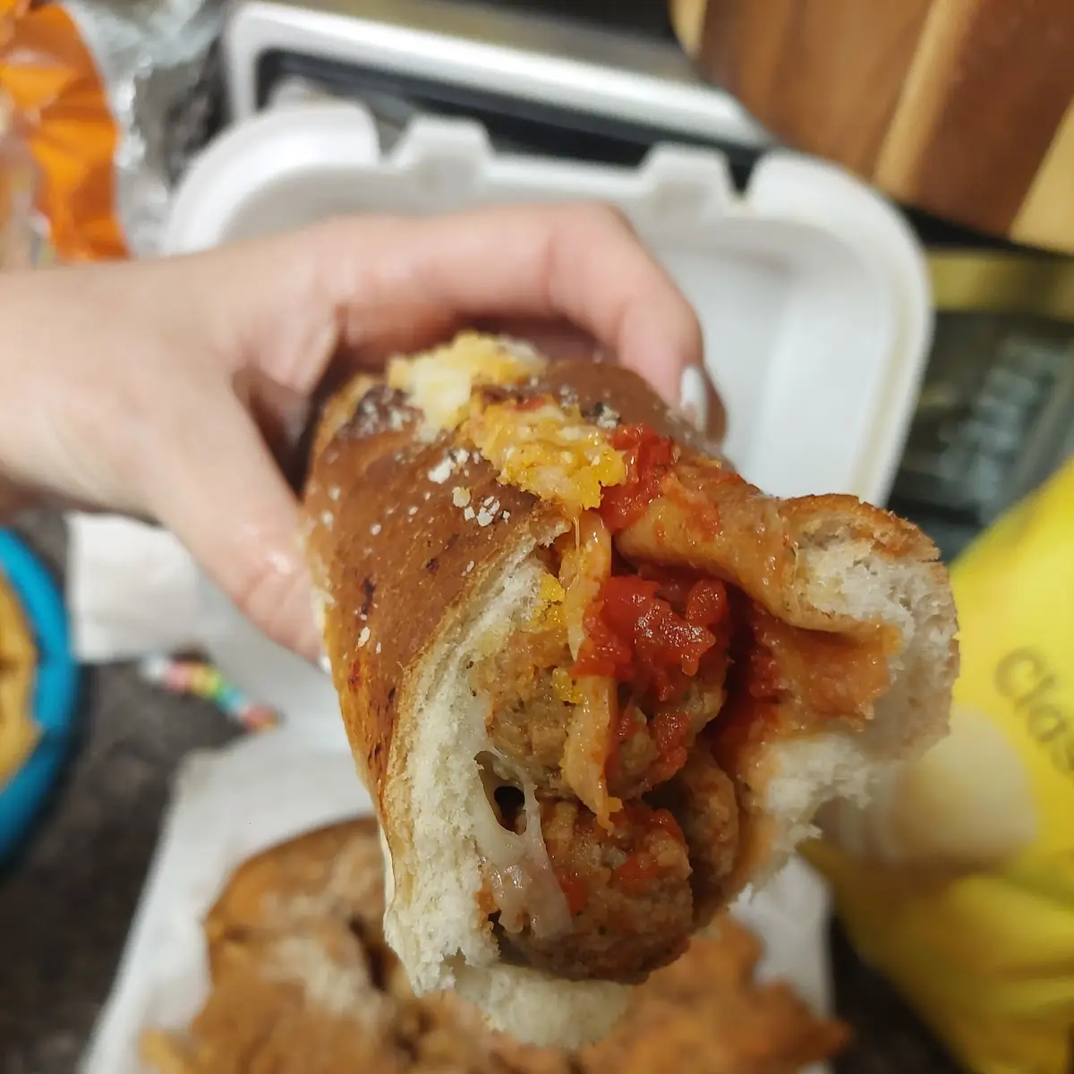 Meatball Sub w French Fries