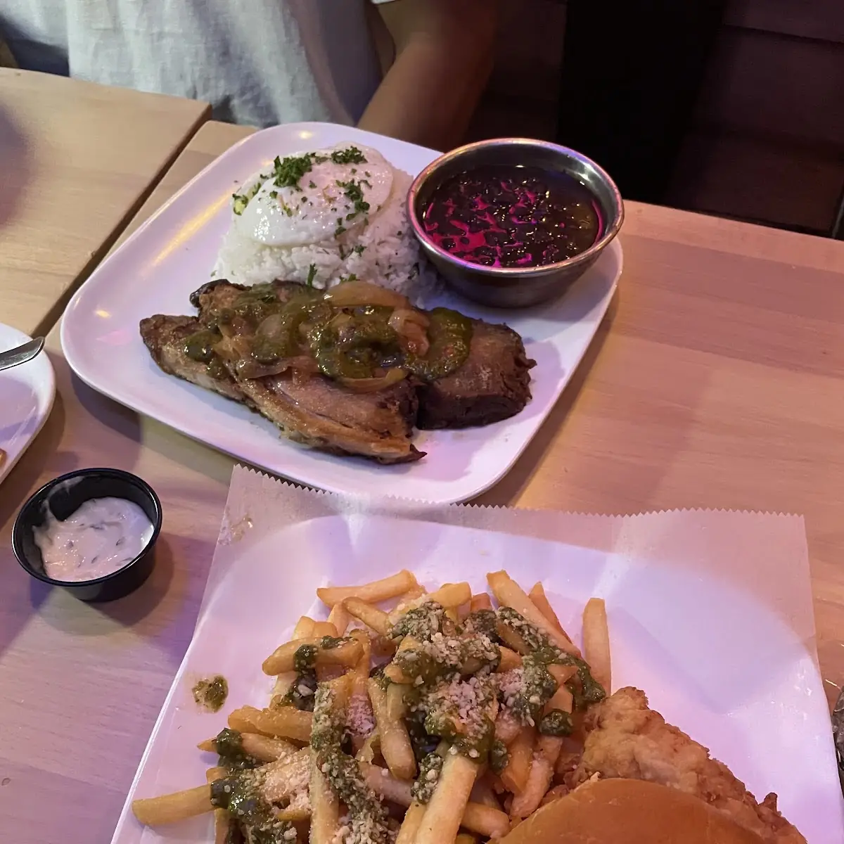Pernil and Cod Sandwich