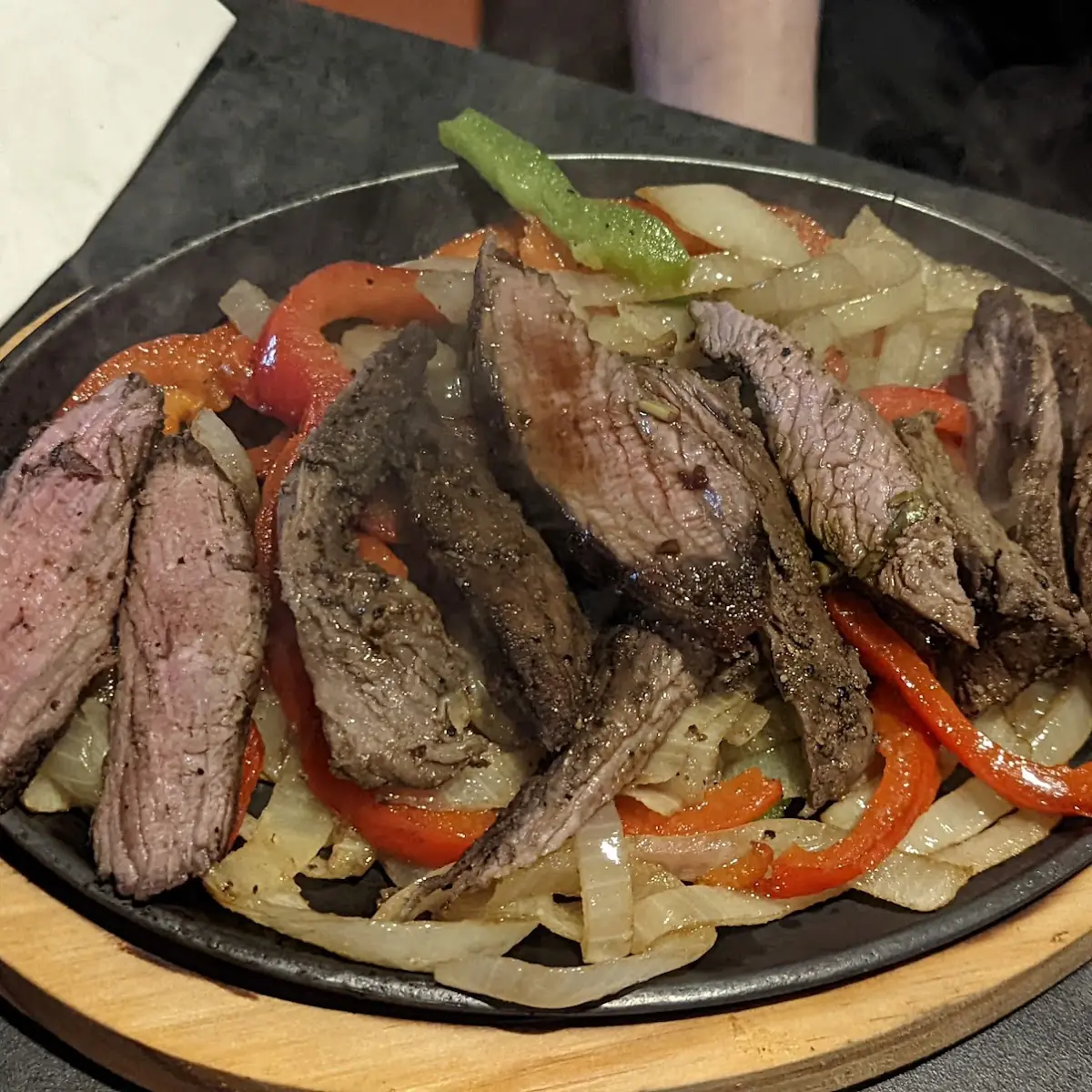 Chicken Shrimp and Steak Fajitas