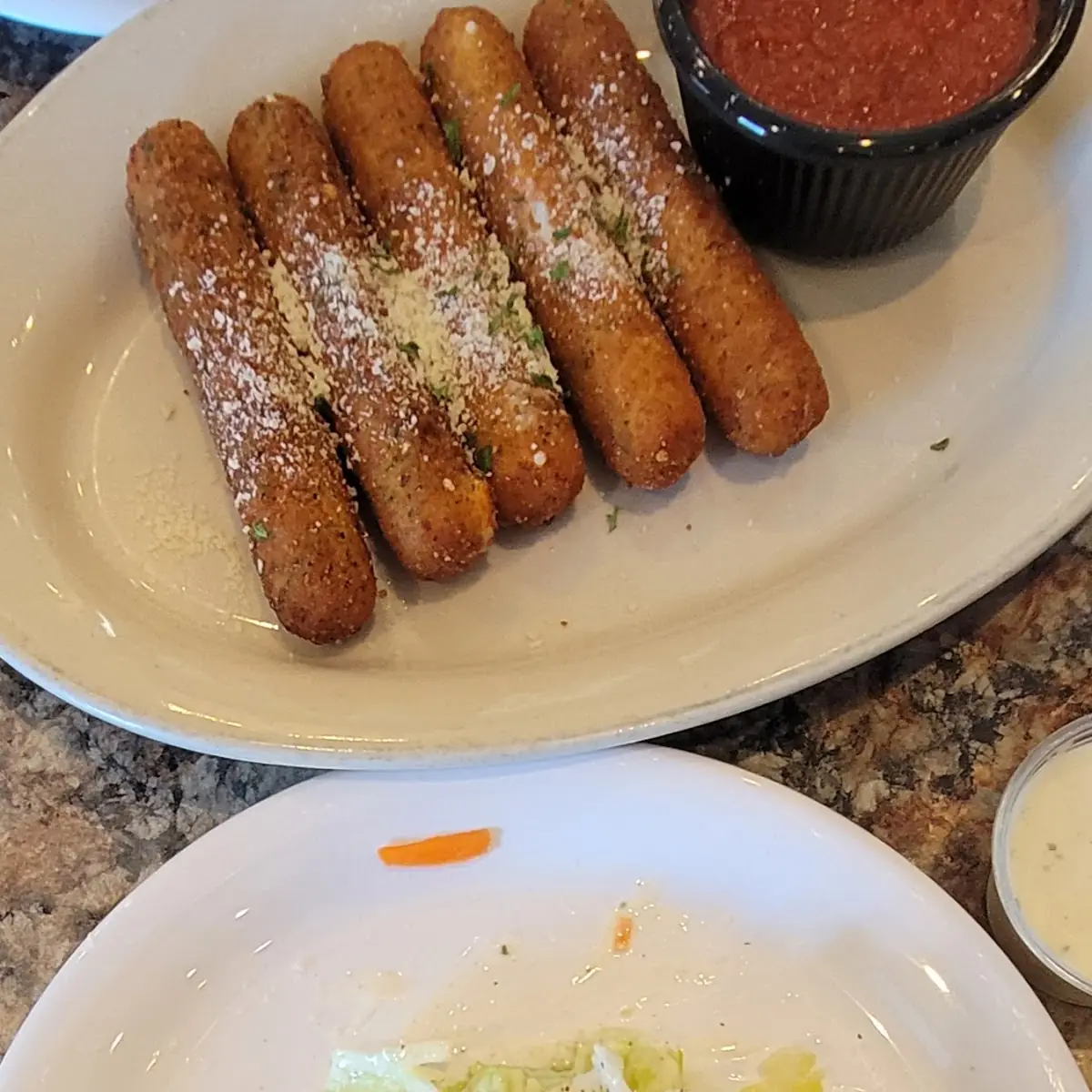Cheese Sticks and a Salad
