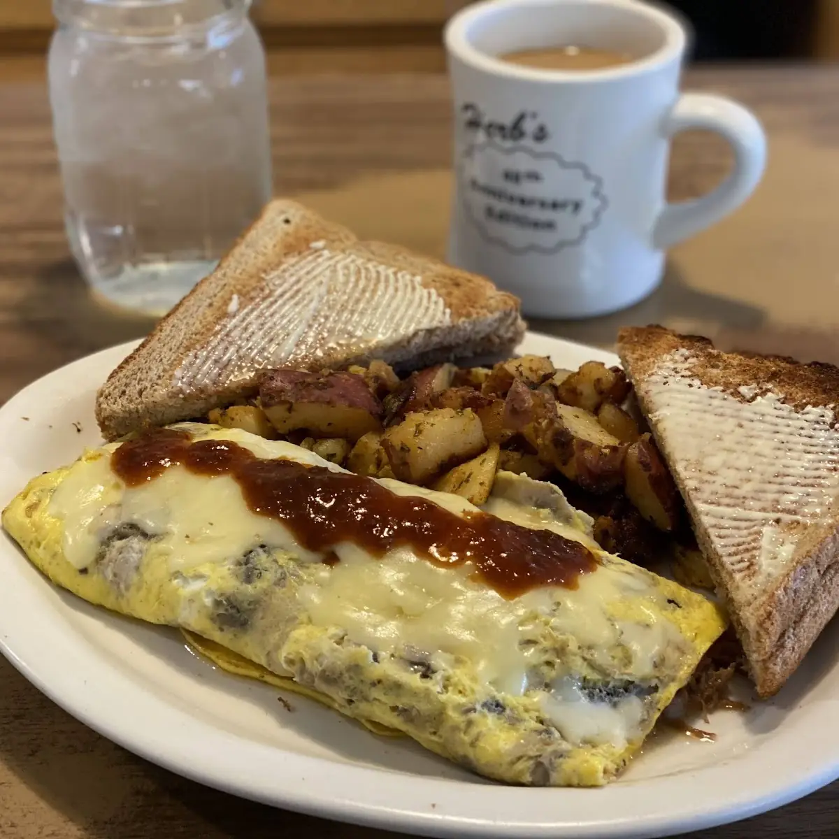Pot Roast Omelette with Home Fries