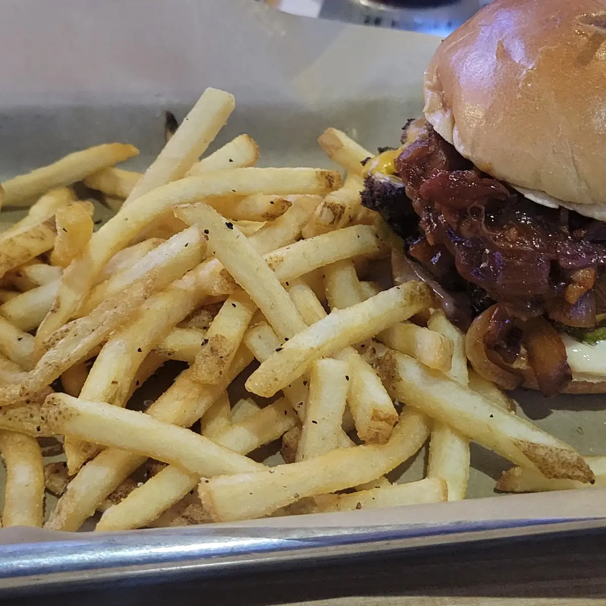 Cheese Curd Bacon Burger