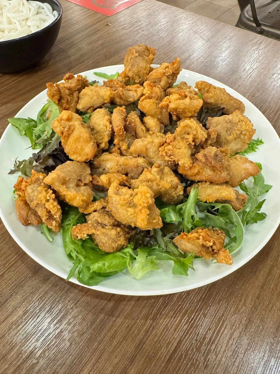 Fried Chicken Appetizer, Dagu Rice Noodle Edmonton