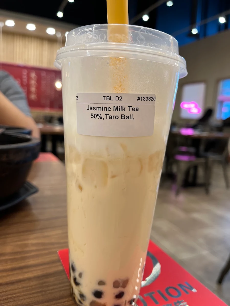 Salted Egg Yolk Milk Tea S, Dagu Rice Noodle Edmonton