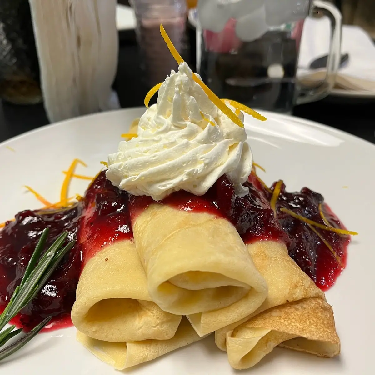 Cranberry-Orange Crepe