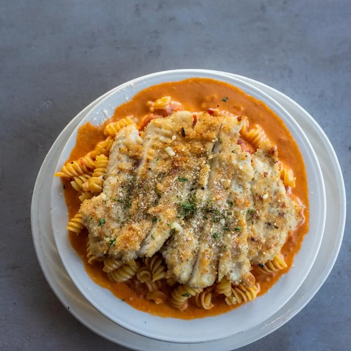 Chicken Cutlet w Pasta