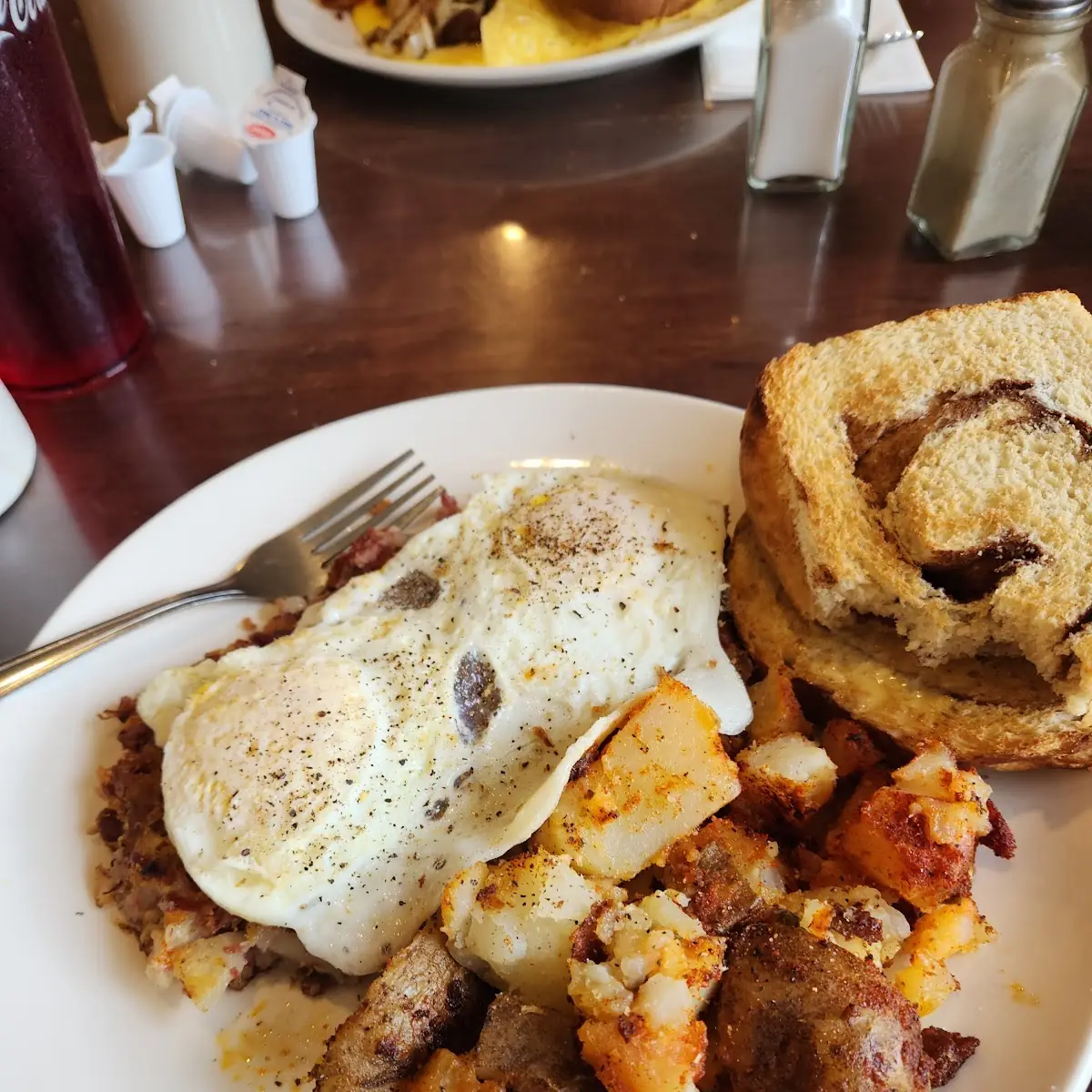 Corned Beef Hash with Eggs and Home Fries