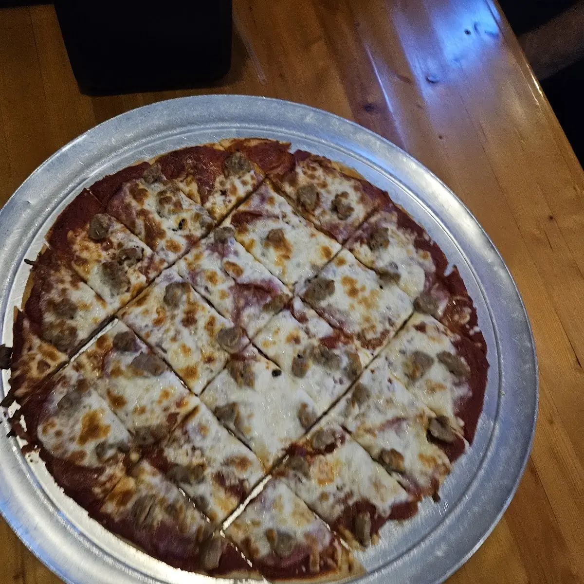 Three Meat Pizza