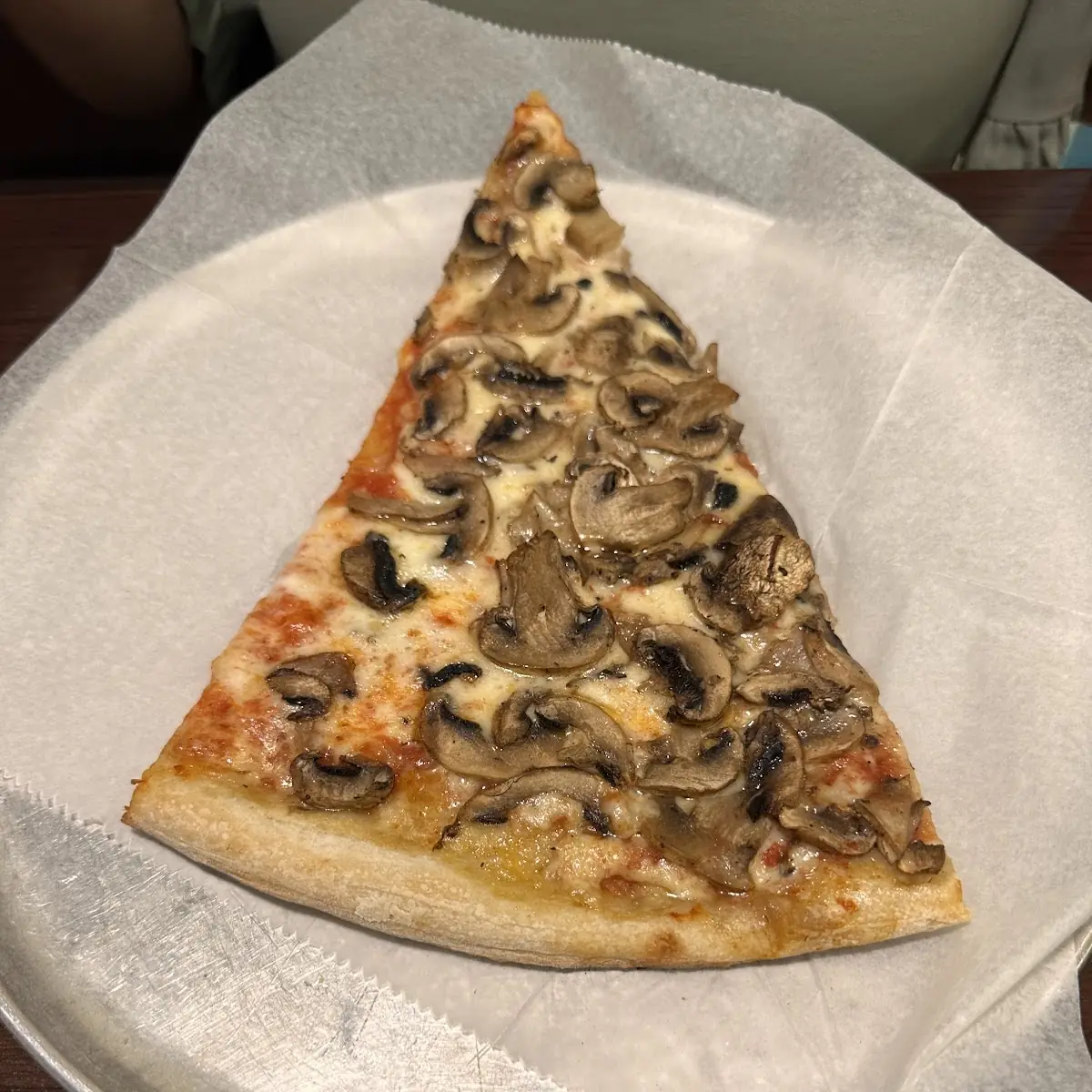 Mushroom Pizza Slice