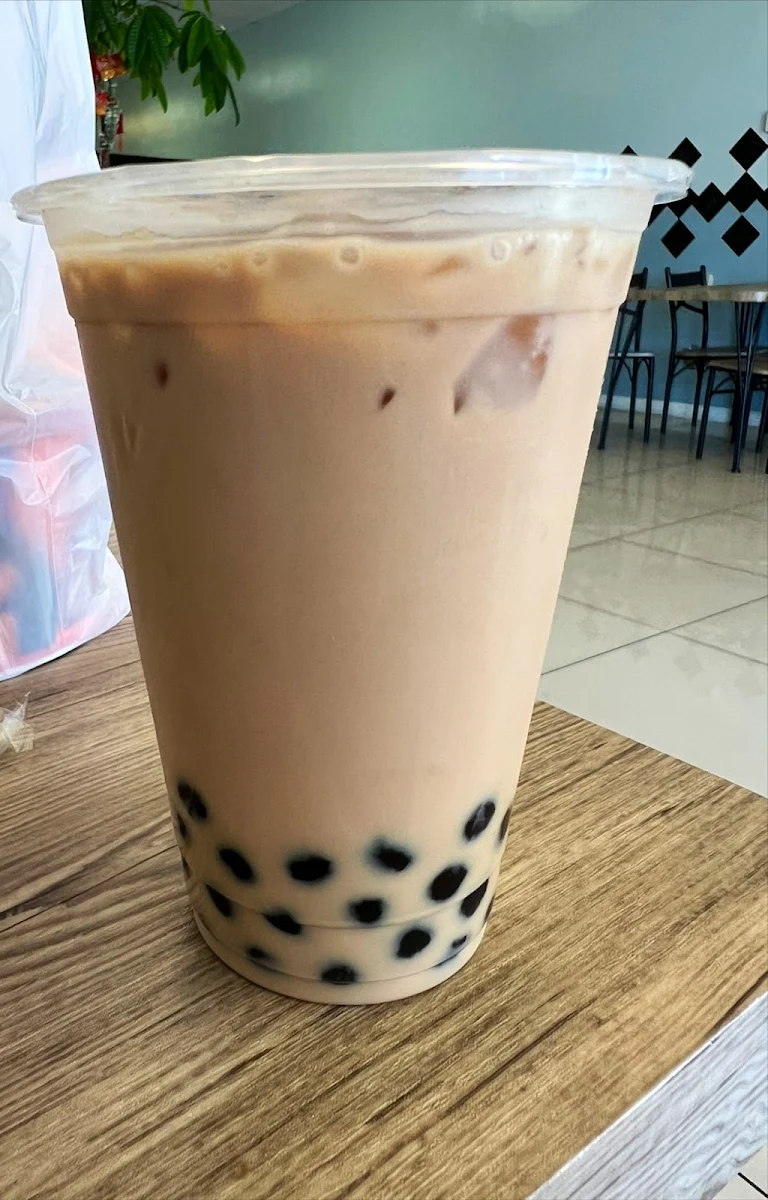 Black Milk Tea with Boba