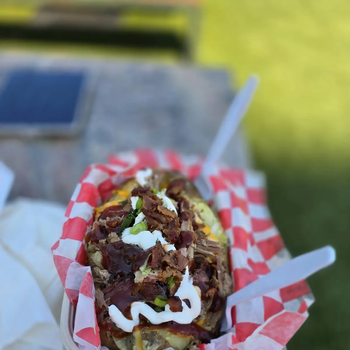 Loaded Baked Potato with Pulled Pork