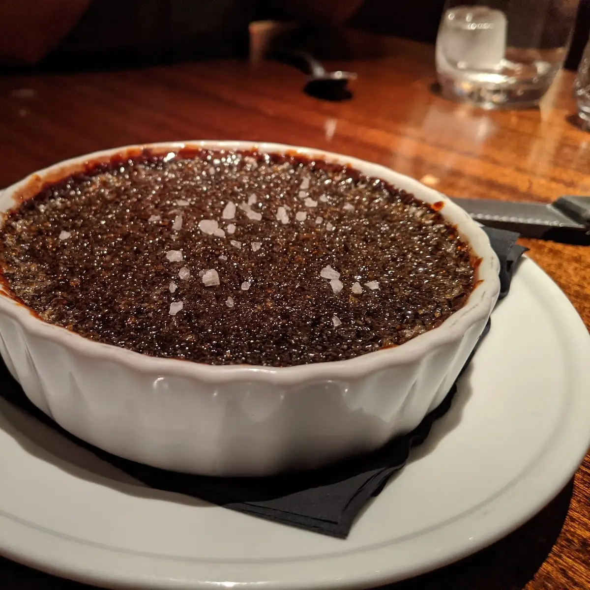 Dark Chocolate Creme Brulee