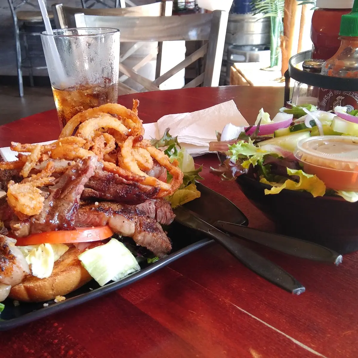 Prime Rib Burger and Fries