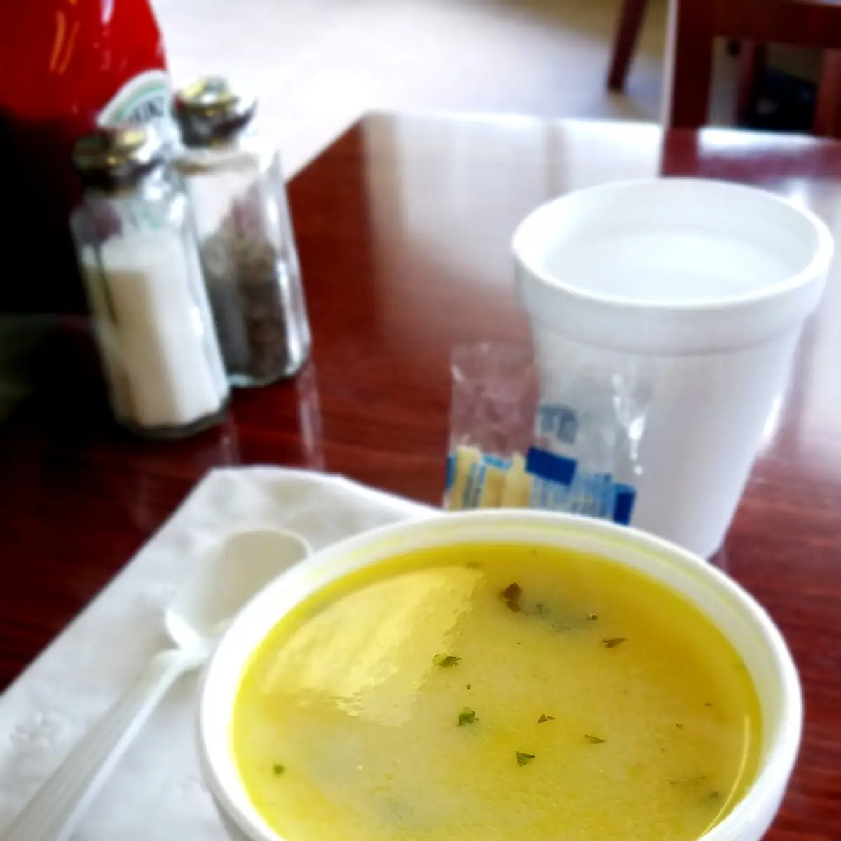 Lemon Chicken Rice Soup Bowl