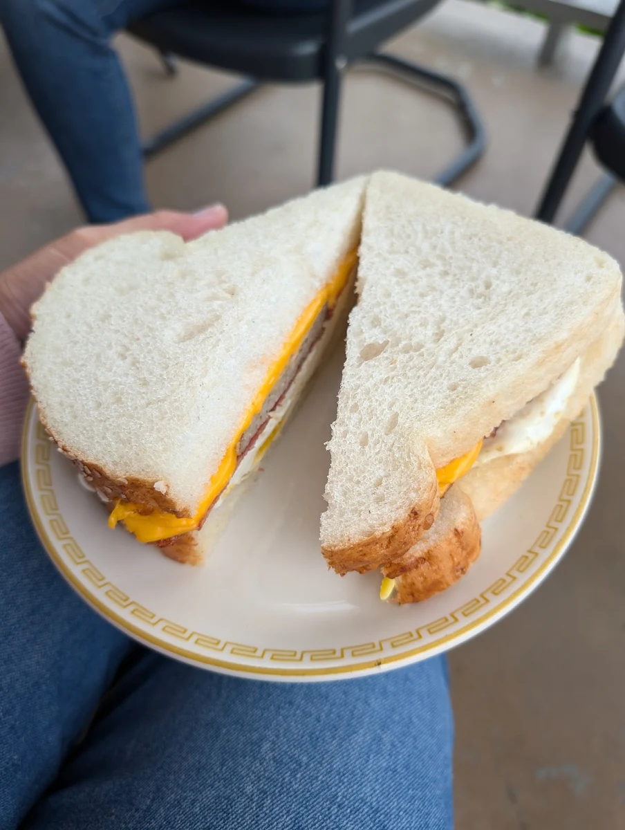 Bacon Egg and Cheese Breakfast Sandwich