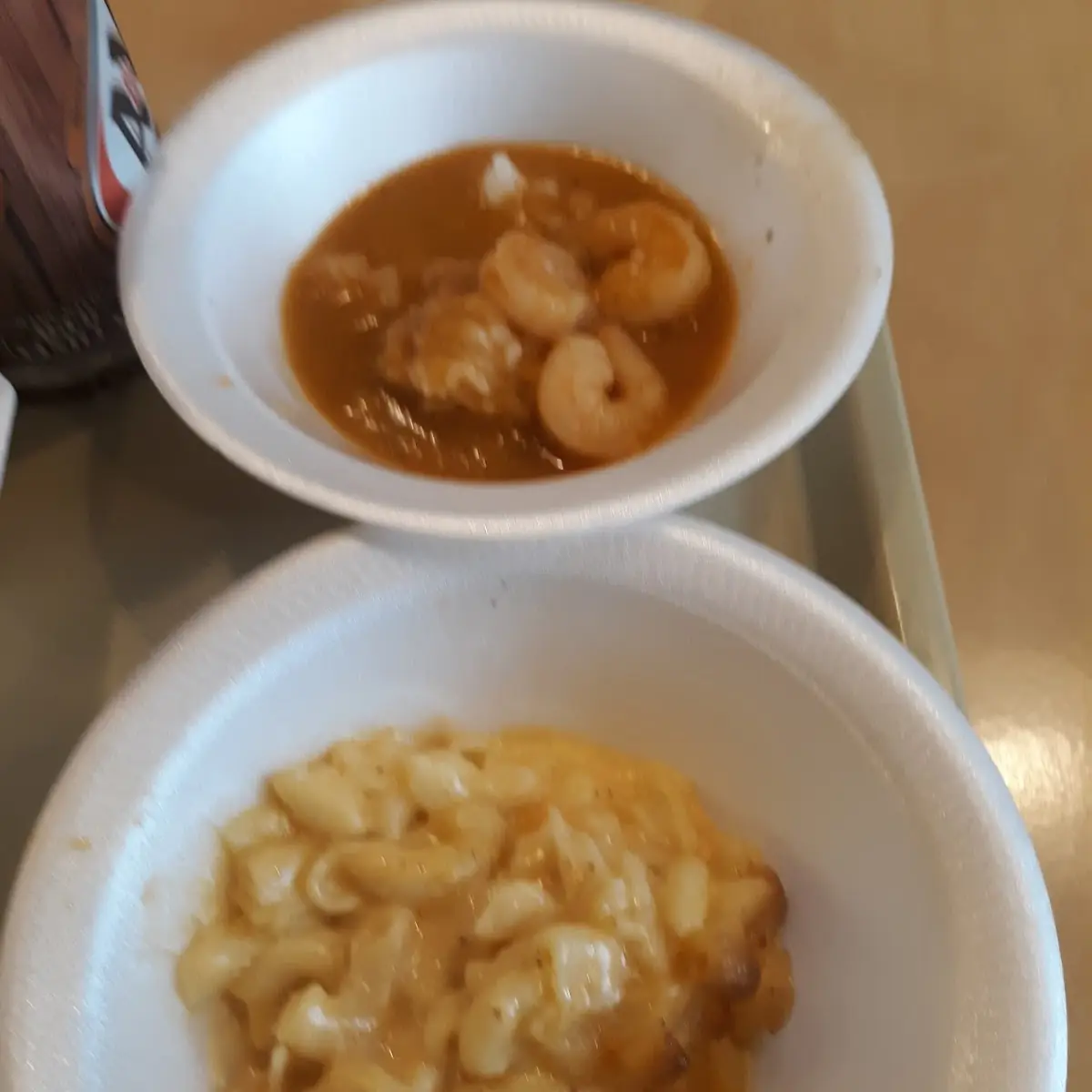 Smoked Mac and Cheese and Shrimp Etoufee