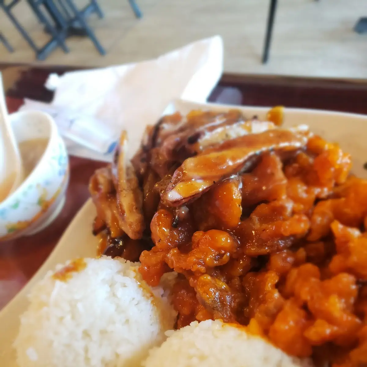 Chicken Teriyaki with Orange Chicken