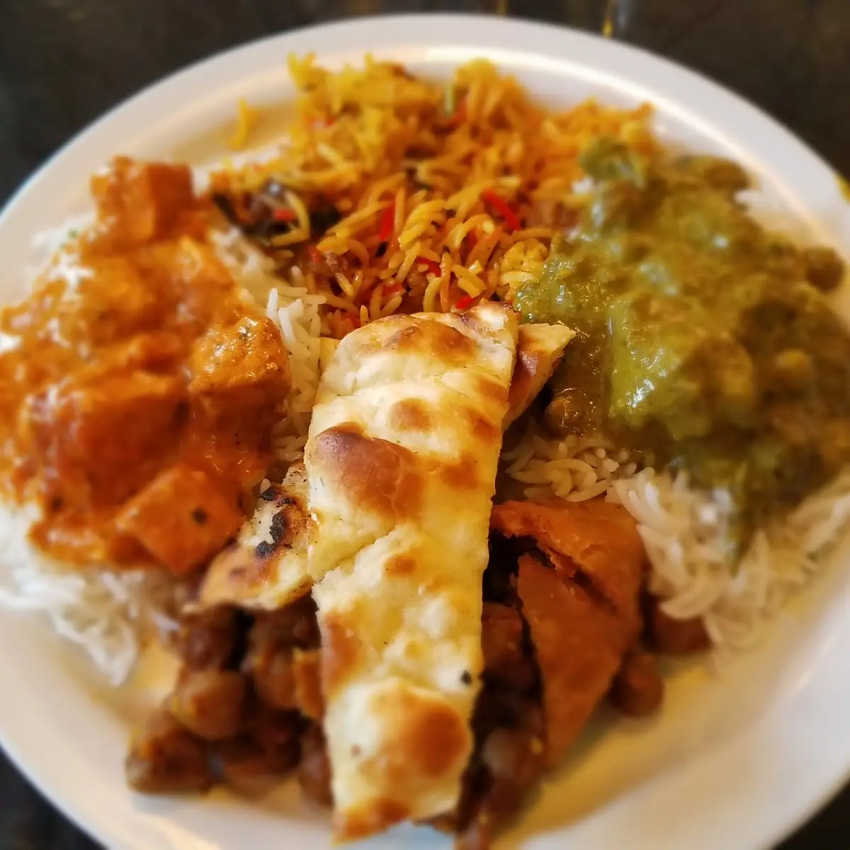 Saag Curry Chicken Lamb Goat