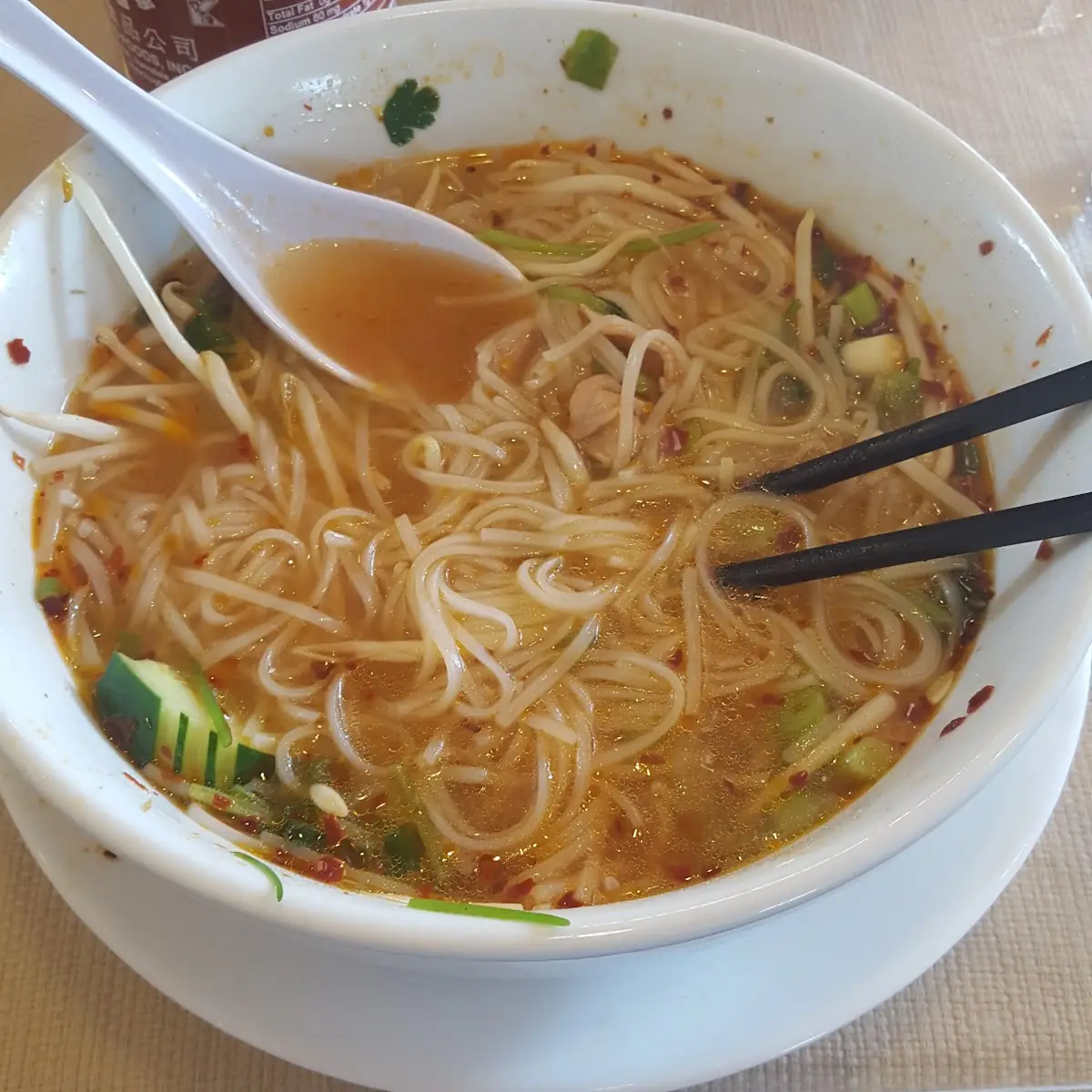 Beef Pho with Eye Round Steak, Well-Done Flank