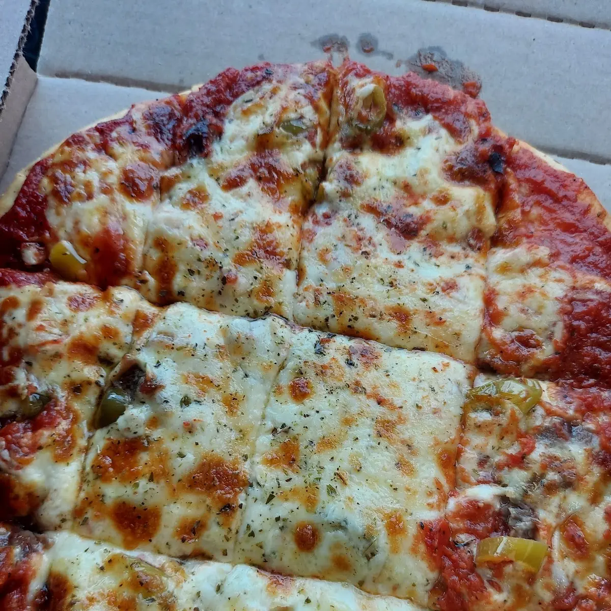 Roast Beef and Hot Giardiniera Pizza