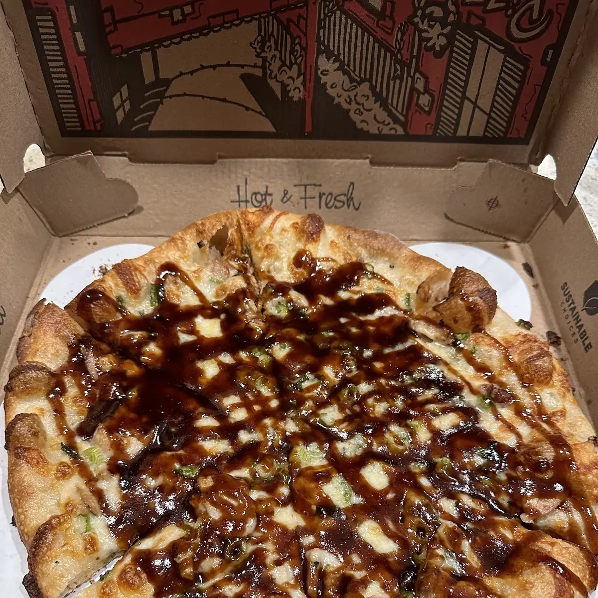 Funky Chicken Pizza