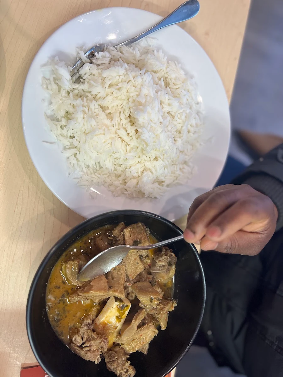 White Rice w Assorted Meat Pepper Soup