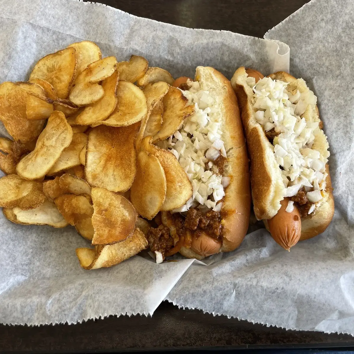 Hot Dog and Fresh Chips