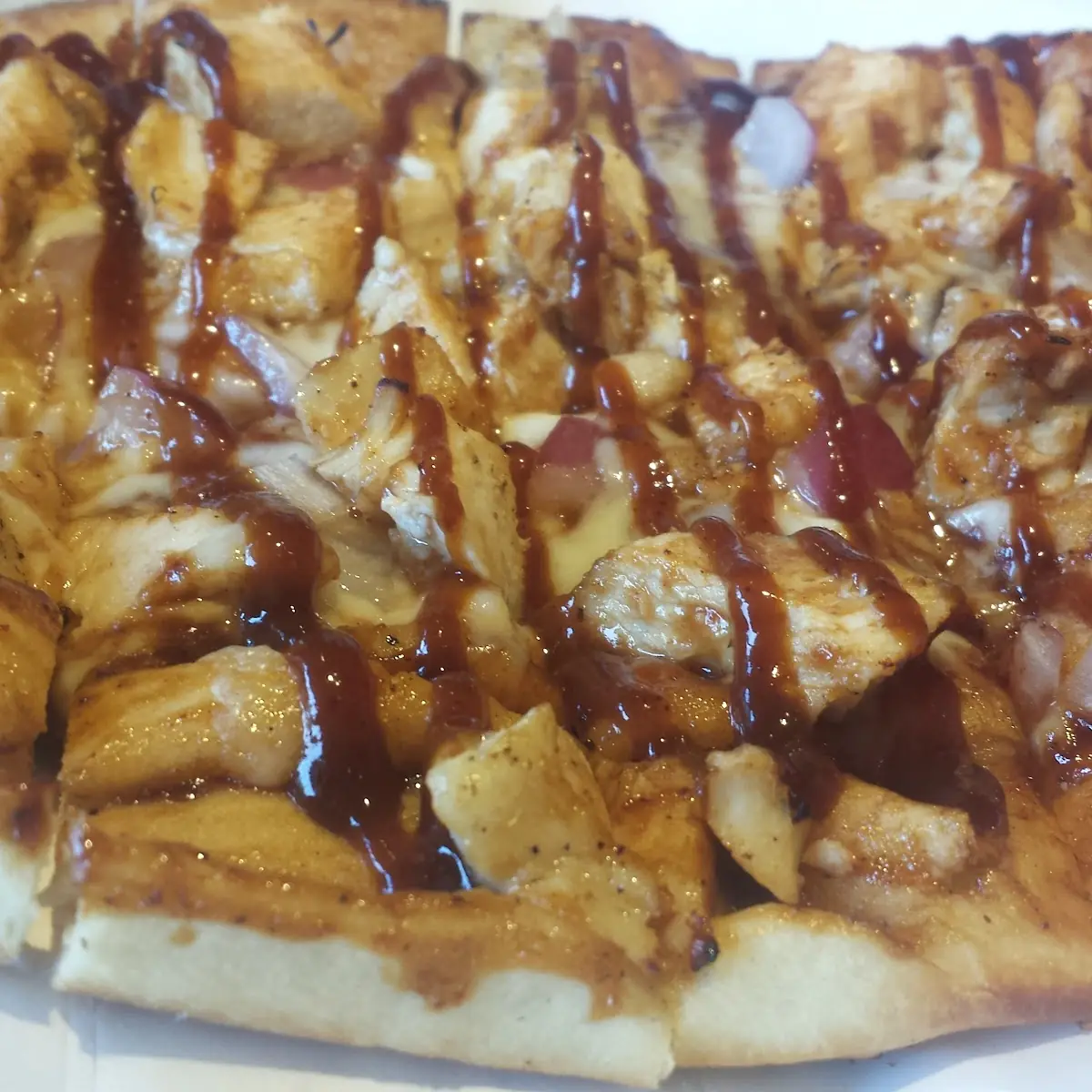 BBQ Chicken Naan Pizza