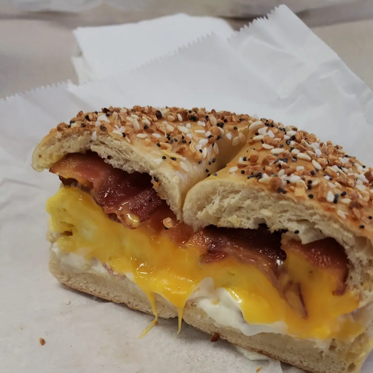 Bacon Egg Cheese Bagel