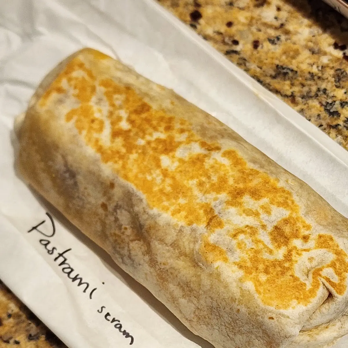 Pastrami Scramble Burrito